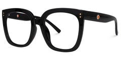 Ebony Square Black Glasses and Eyeglasses