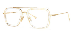 Gifford Aviator Clear Frame Glasses | Zeelool Optical