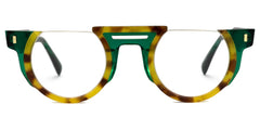 Mastin Round Tortoise Half Frame Glasses
