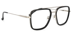 Nayeli Aviator Black-Silver Glasses | Zeelool Glasses