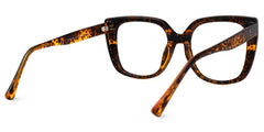 Brenda Square Mauve Frame Glasses / Prescription Glasses