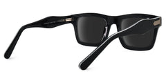 Rectangle Frosted Black Glasses