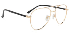Paige Aviator Gold Glasses | Zeelool Glasses