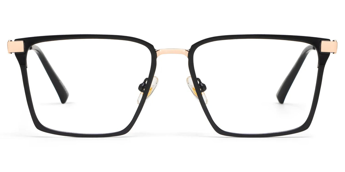 Finn Eyeglasses in Rectangle Black Frame | Zeelool