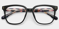 Donnalyn Black Square Natural Eyewear | ZEELOOL