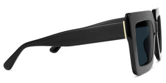 Brandon Square Black Sunglasses & Wide Frames