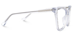 Goswami Square Clear Eyeglasses with Diamonds
