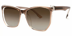 Libby Geometric Brown Thin Frame Glasses | Zeelool