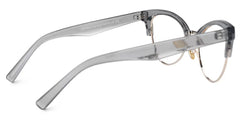 Charlene Browline Gray Eyeglasses and Cateye Frames