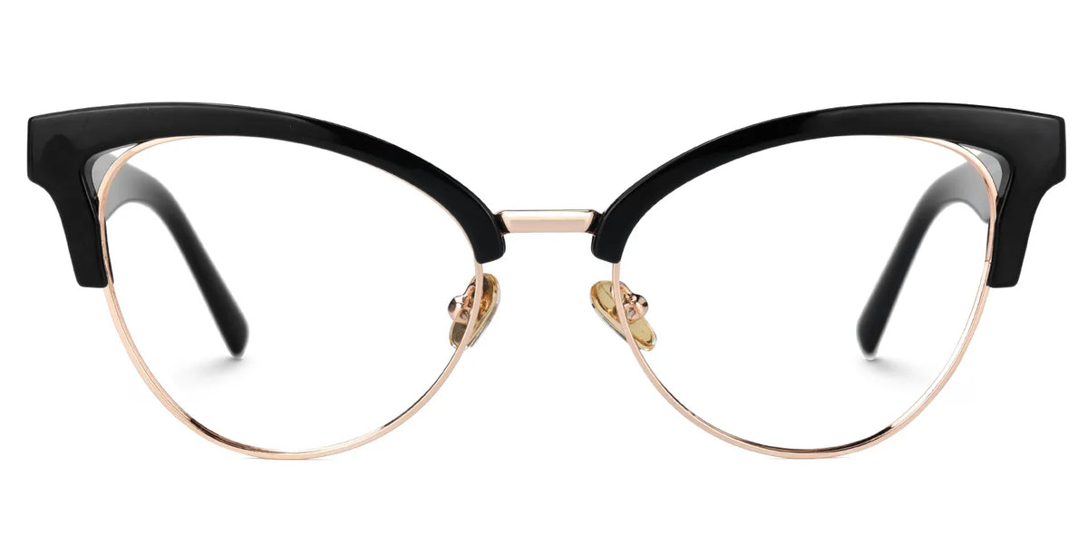 Charlene Browline Cateye Black EyeGlasses | Zeelool