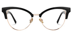 Charlene Browline Cateye Black EyeGlasses | Zeelool