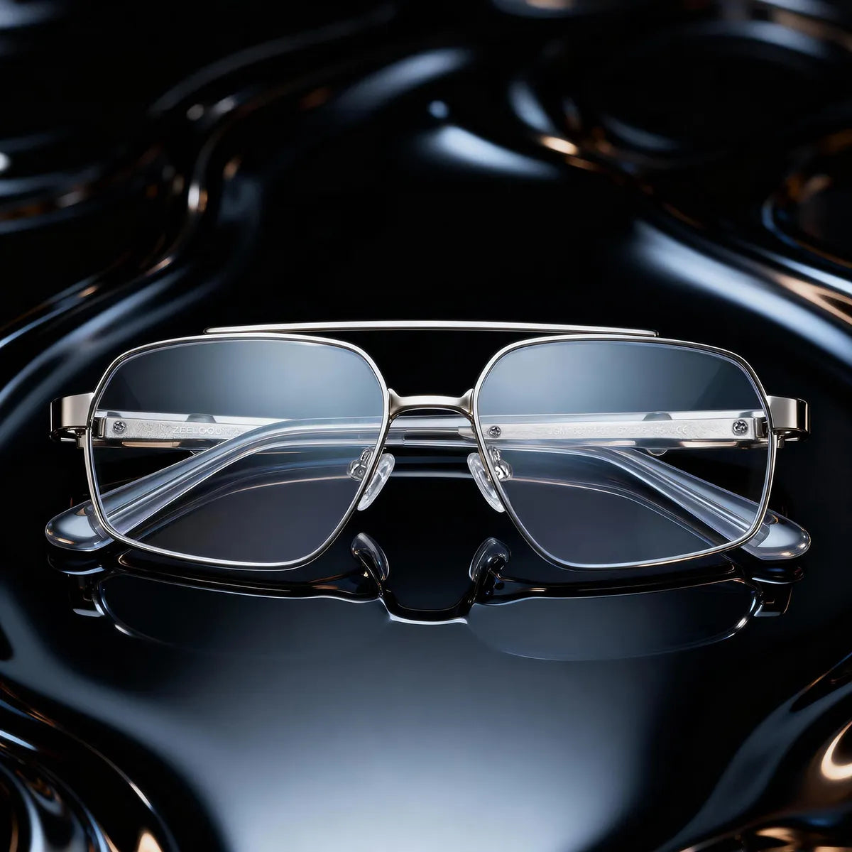 Sterling Eyeglasses in Aviator Silver Frame | ZEELOOL