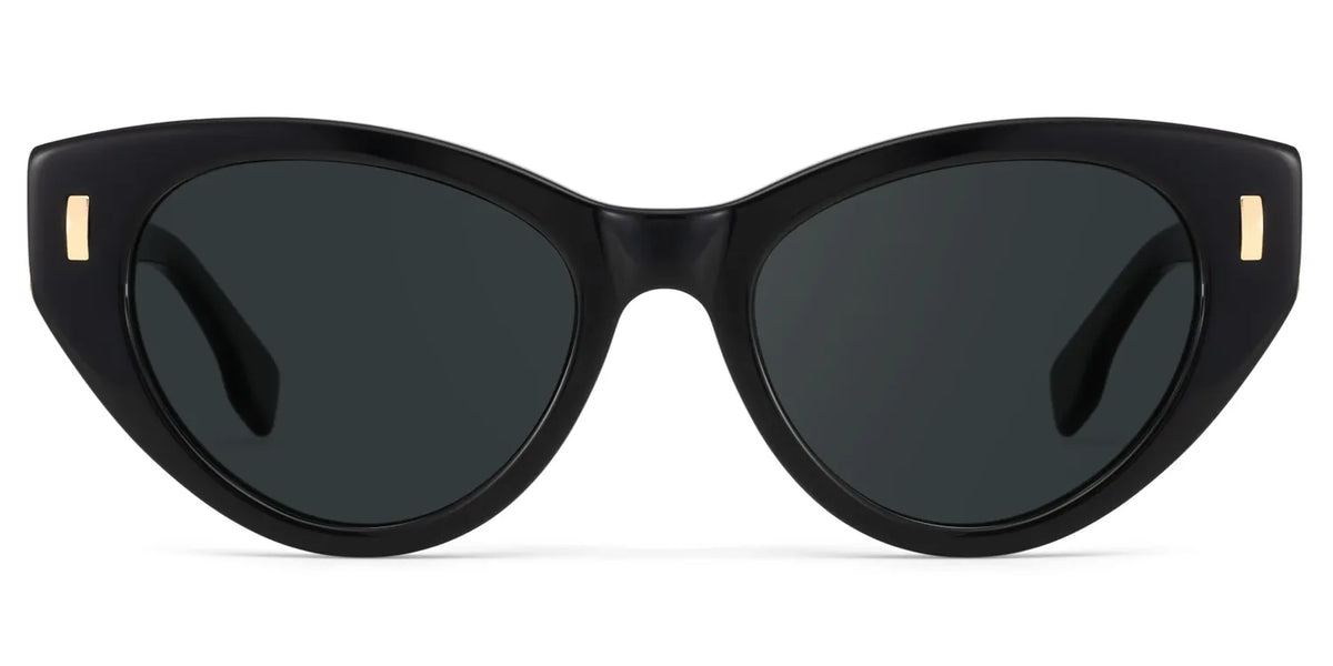 Azura Black Cat eye Polarized Sunglasses Online | Zeelool