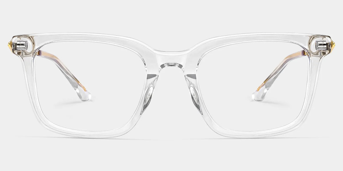 Reese clear glasses with gold rims Online | ZEELOOL