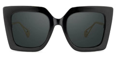 Qatar Square Black Sunglasses and Wide Frames