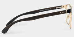 Luke black and gold browline glasses Online | ZEELOOL