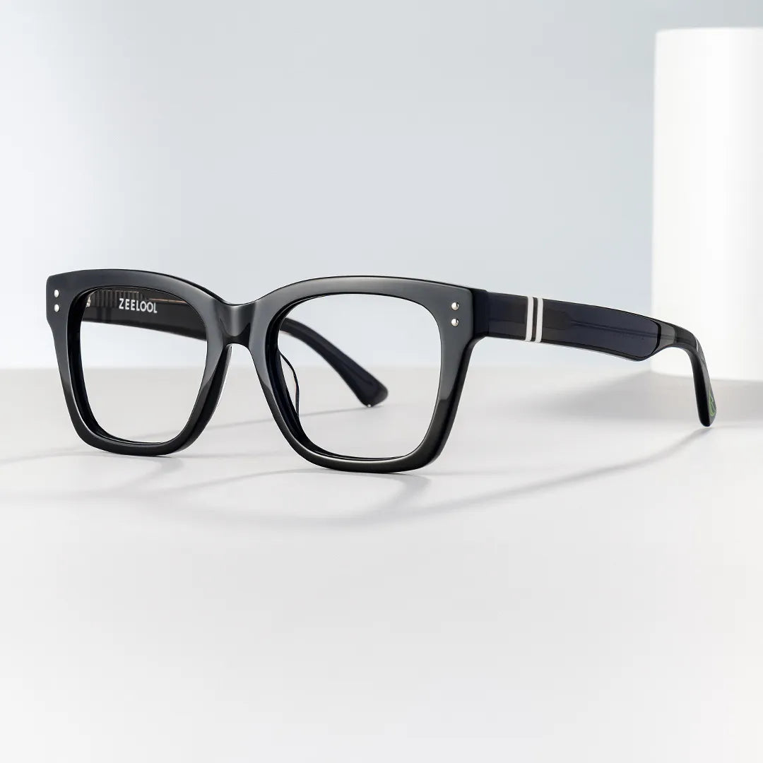 Gaydeh Black Glasses With Rectangle Shape | Zeelool