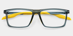 Active Blue Yellow Frame Glasses with Rectangle Frame Online | ZEELOOL