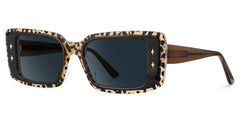 Women's Rectangle Eyeglasses Frames With Leopard Color