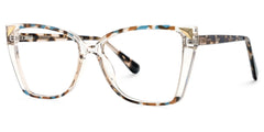 Clear Tortoise Shelia Butterfly Frame Glasses for Women