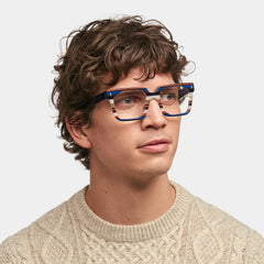 Laguer Rectangle Specs Frame For Men | Zeelool
