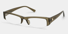 Trevor Clear Brown Rectangle Glasses for Teenager | ZEELOOL