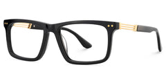 Emerson Eyeglasses in Rectangle Black Frame | Zeelool