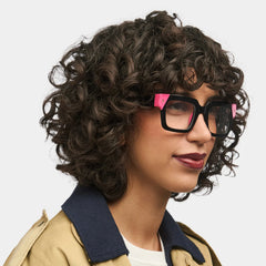 Trendy Rectangular Glasses Frames For Women - Sarah Black Glasses