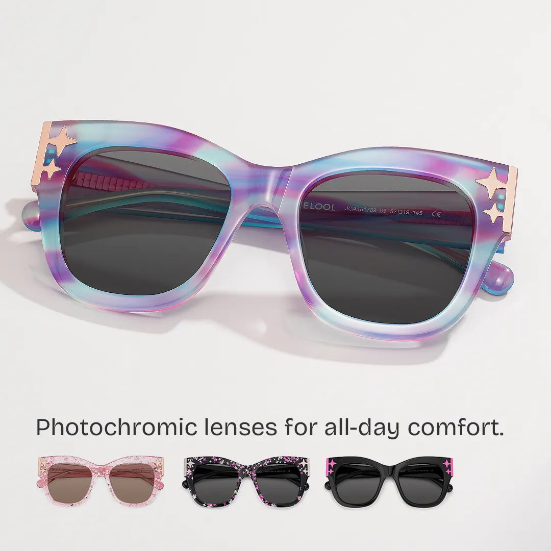 Designer Minfia Eyeglasses Blue Purple Frames Sunglasses