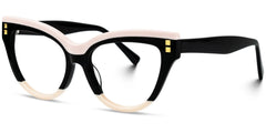 Cascata Cateye Frame Glasses with Black and Pink Color