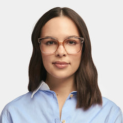 Square Siner Beige Glasses deals -Zeelool Glasses