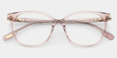 Daisy Pink Round Frame Glasses with Reverse R Adjustable Hinge | ZEELOOL