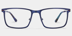 Rectangle Blue Eyeglasses- Roxana Metal Frame Glasses