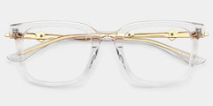 Reese clear glasses with gold rims Online | ZEELOOL