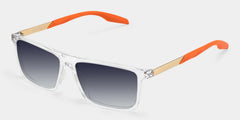 Active Clear Orange Frame Glasses with Rectangle Frame Online | ZEELOOL