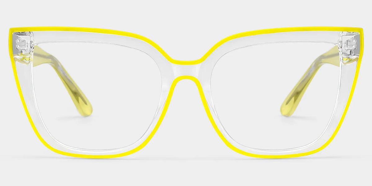 Mirta Square Yellow Glasses | Zeelool Glasses