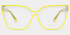 Mirta Square Yellow Glasses | Zeelool Glasses