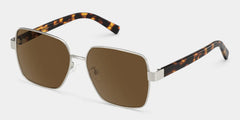 Sahara brown Frame Polarized Sunglasses with square Style Online | ZEELOOL