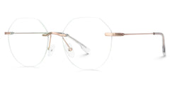 Geometric Rimless Frames For Ladies