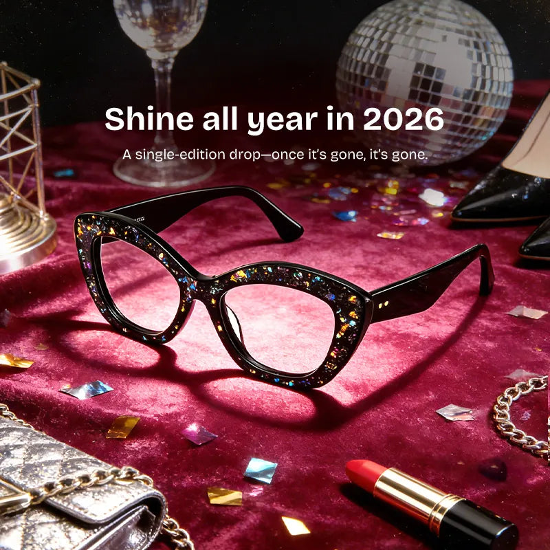 Giselle Black Cat Eye Glasses with Rhinestones | ZEELOOL