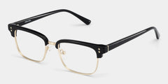 Ryan black and gold browline Frame glasses Online | ZEELOOL