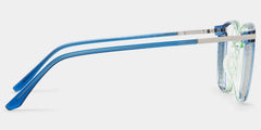 Rodz Square Blue-Green Prescription Glasses and Frames