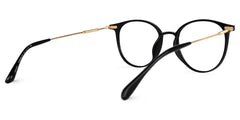 Judsy Round Black Glasses | Zeelool Glasses