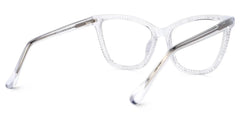 Goswami Square Clear Eyeglasses with Diamonds