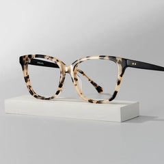 Lena Square Tortoise Frame Eyeglasses for Woman| ZEELOOL