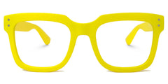 Liizbeett Square Yellow Frame Glasses | Zeelool Optical