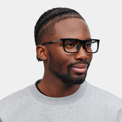 Ease Black Frame Glasses with Rectangle Frame Online | ZEELOOL