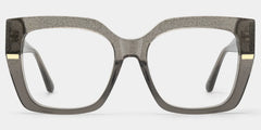 Mavis Square Gray Sparkle Glitter Eyeglass Frames | ZEELOOL