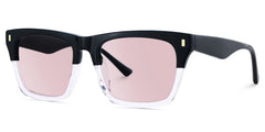 Rectangular Spectacle Frames with Brown Blue Color