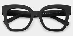 Malcolm Square Matte Black Glasses with Prescription